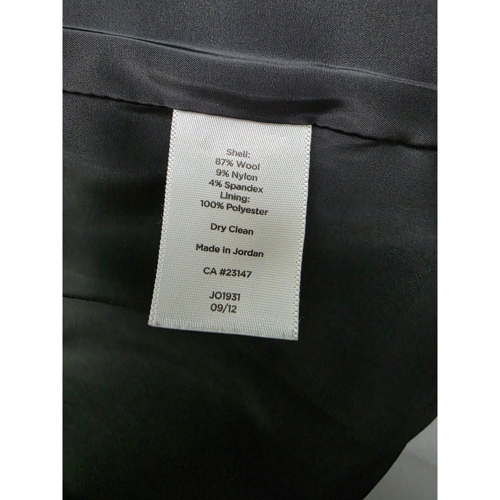 Talbots Woman Black Wool Blend Two Button Blazer Jacket 16W JO1931 - Picture 5 of 16